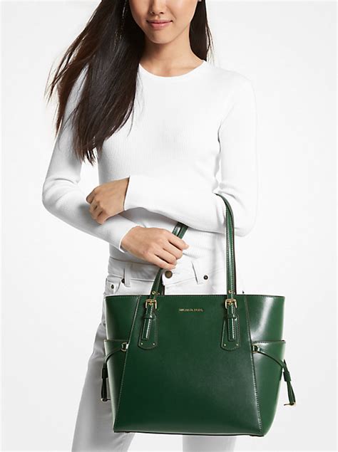 michael michael kors voyager crossgrain leather tote|Michael Kors voyager tote sale.